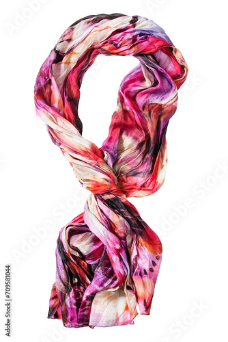 Colorful scarf isolated