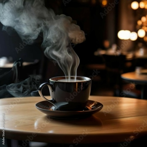 Hot Cappuccino with perfect milk foam in a cup isolated on white background. Coffee Latte  Pictures for Coffee Shops