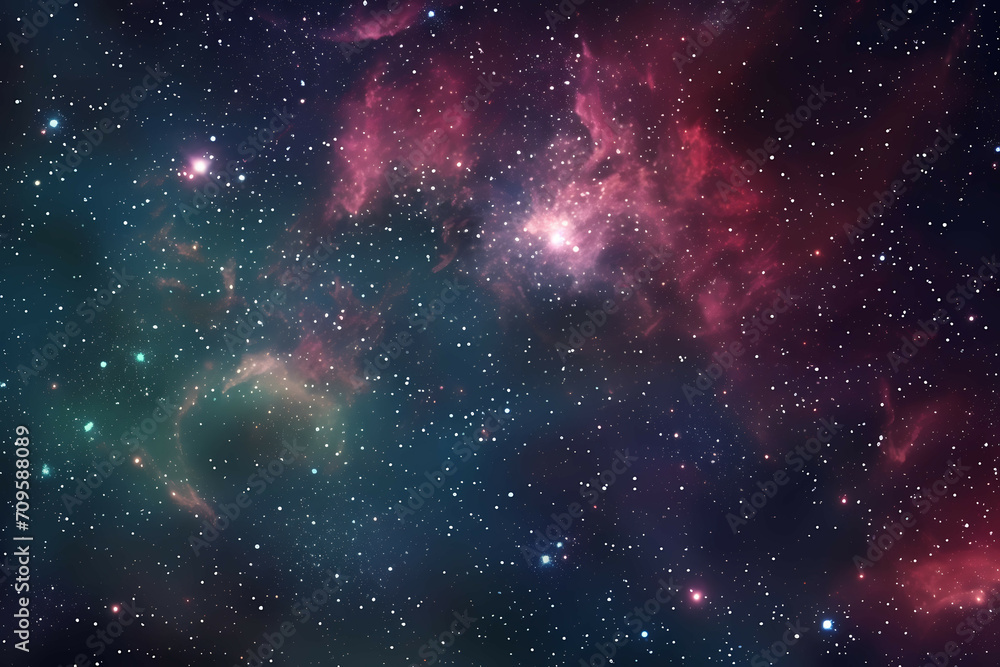 Naklejka premium Space Space And Space Background, Stars And Galaxies In Space