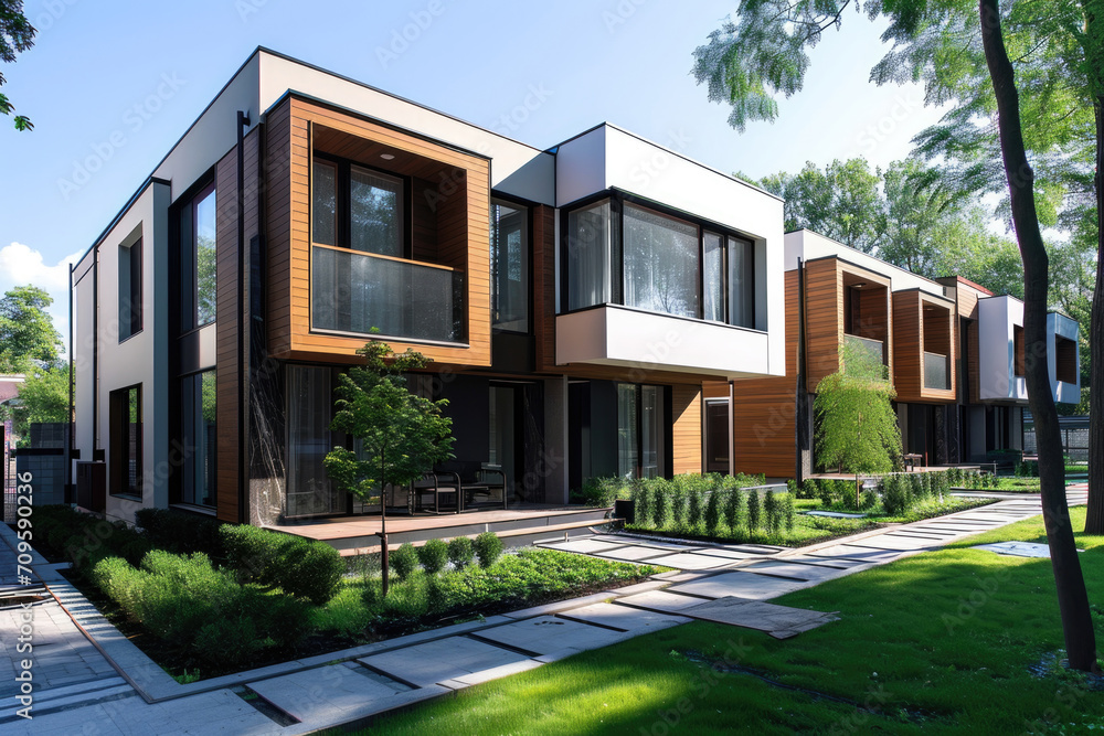 Elegant And Thoughtfully Crafted Modular Townhouses With Contemporary Minimalist Design
