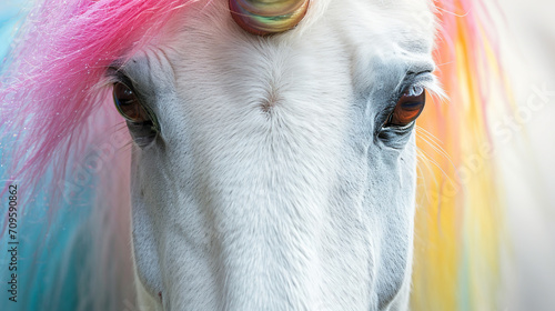 Portrait of the unicorn.  photo