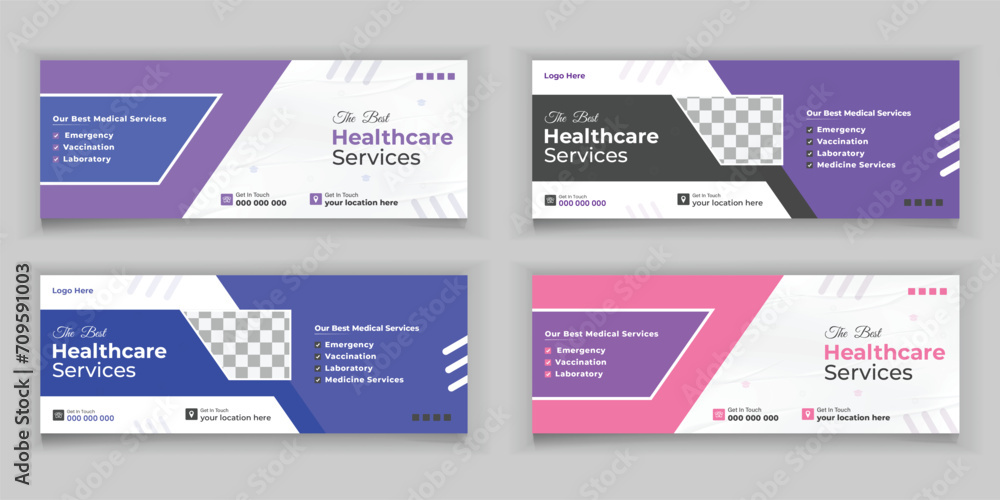 Bundle Medical Healthcare, Web Banner Cover Design Template
