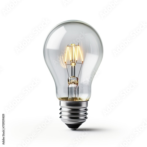 light bulb on white