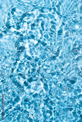 Water surface waving Close-up . Blue Water Flowing © zhikun sun