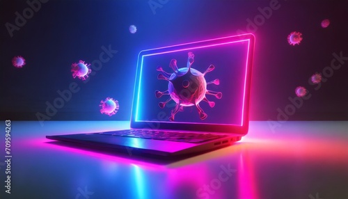 computer infected with virus