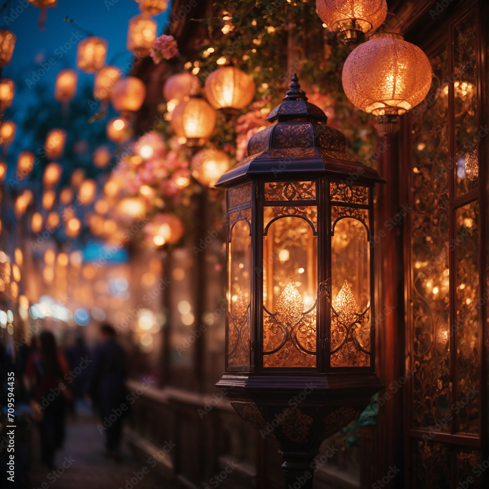 Ramadan lantern in the night Ramadan lantern in the night