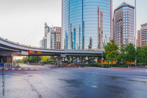 Skyline and Expressway of Urban Buildings in Beijing, China 