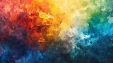 Vibrant Color Explosion Texture Illustration - A Beautiful Blend of Rainbow Colors Creating an Artistic Abstract Background
