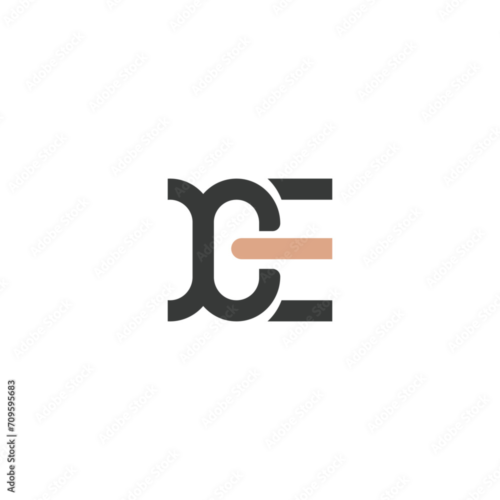 Alphabet letters Initials Monogram logo EX XE Alphabet letters Initials Monogram logo EX XE