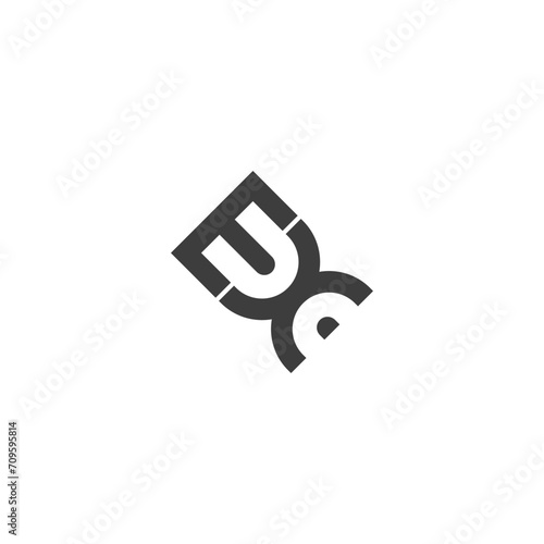 EX, XE, E AND X Abstract initial monogram letter alphabet logo design