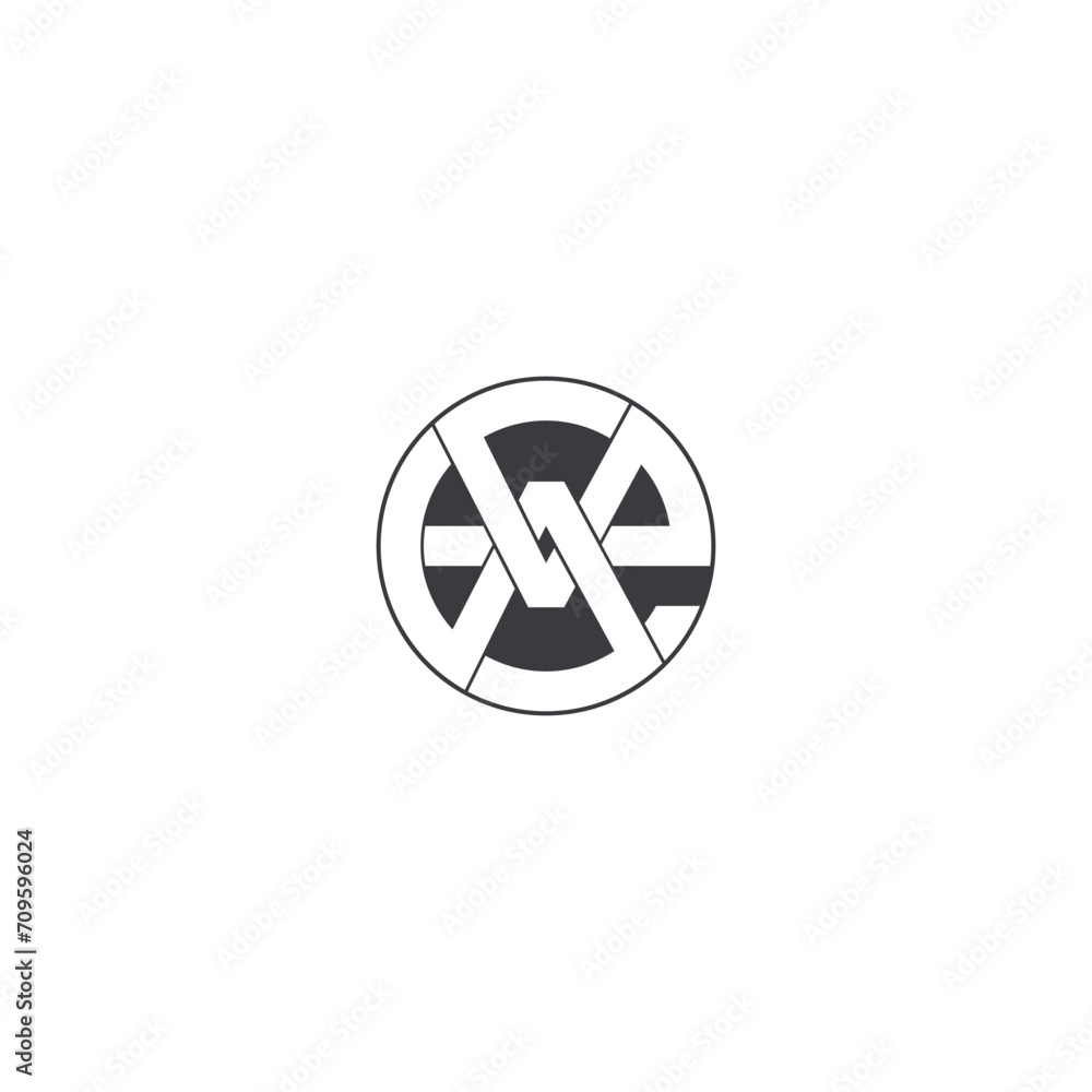 Alphabet letters Initials Monogram logo EX, XE, E and X Alphabet letters Initials Monogram logo EX, XE, E and X