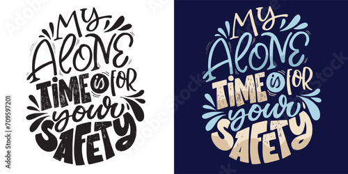 Cute hand drawn doodle lettering postcard. T-shirt design, fashion art letetring. 100% vector file