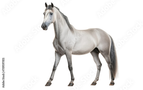 Clouded Gray Horse isolated on transparent Background © Sehar