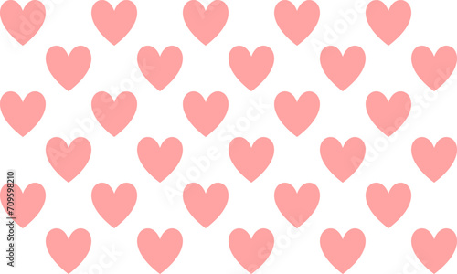 seamless pattern with pink hearts, two tone pink and hite heart repeat patter, repeat seamless pattern design for fabric print or background or t-shirt paint photo