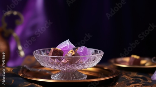 candies in a glass bowl