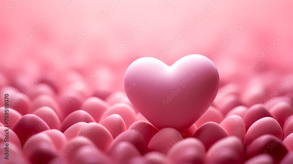 Obraz premium Romantic heart-shaped Valentine's Day background, symbolizing Valentine's Day, wedding, love