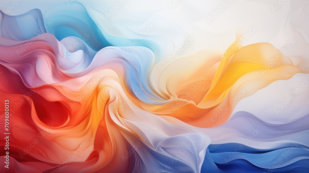 a multicolored abstract background with a white, yellow, blue, and red swirl on the left side of the image. a multicolored abstract background with a white, yellow, blue, and red swirl on the left side of the image.