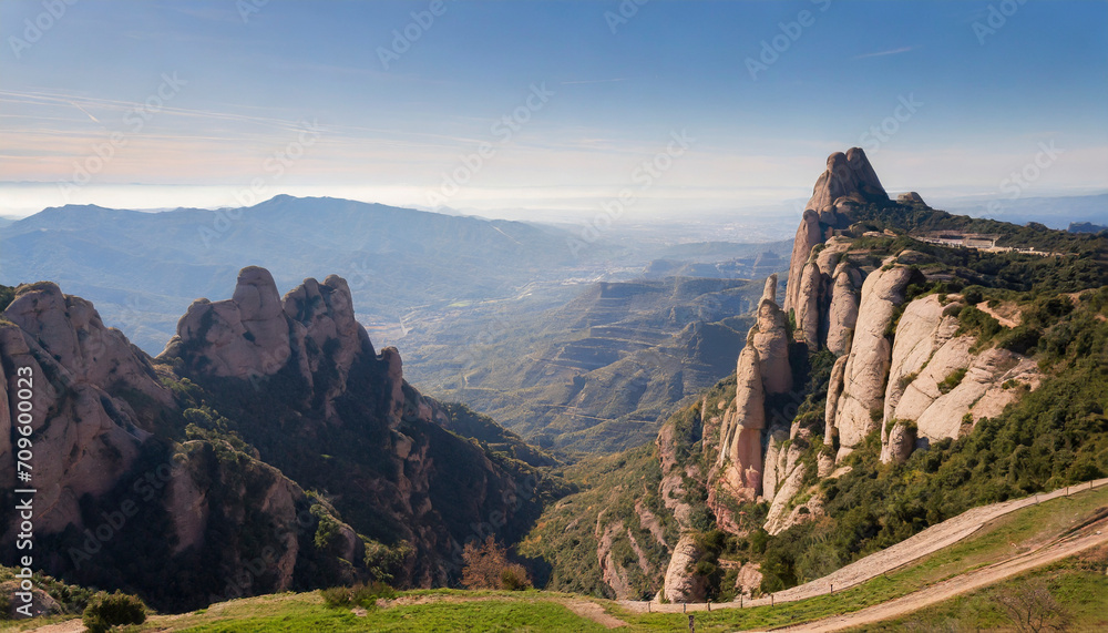 Typical mountain landscape of Catalonia