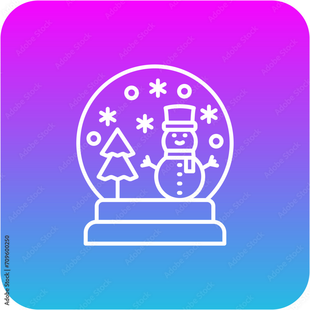 Obraz premium Snow globe Icon