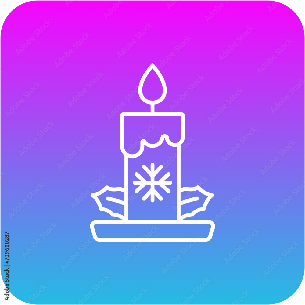 Obraz premium Candle Icon