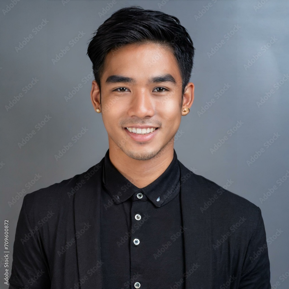 AI portrait of young man AI portrait of young man