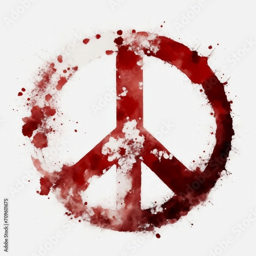 red peace symbol 001