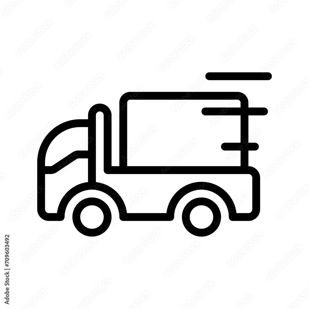 truck, shipping icon or logo illustration style. Icons ecommerce.