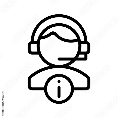 suport service icon or logo illustration outline style. Icons ecommerce.