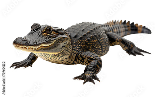 Chinese Alligator on Transparent Background