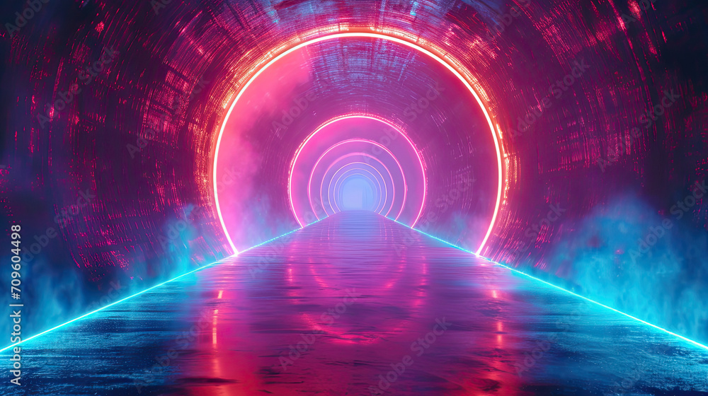 futuristic colorul dreamy tunnel futuristic colorul dreamy tunnel