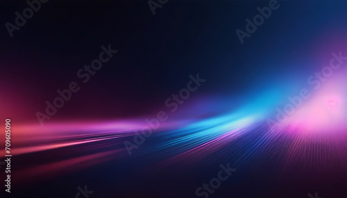 Defocused blue pink red ultraviolet radiance soft texture on dark black abstract empty space background.Neon blur glow. Color light overlay.Copy space.