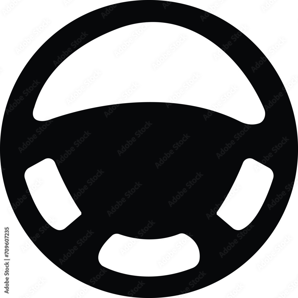 Steering Wheel Icons, steering is a symbol of artificial intelligence. wheel car logo templates