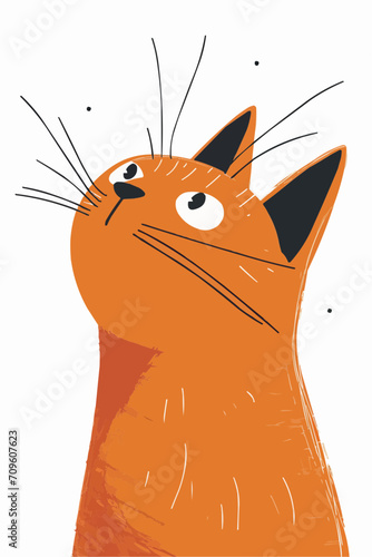 red cat with a eyes