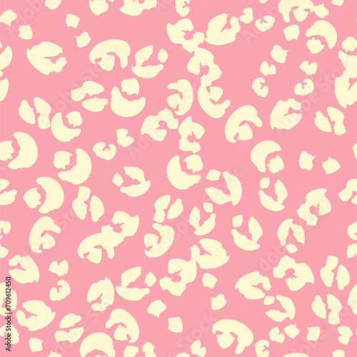 Leopard spots seamless pattern fashion design in vector. Trendy colors. Background  print  illustration