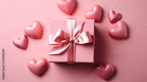 Gift box background with copy space for Christmas gifts, holidays or birthdays