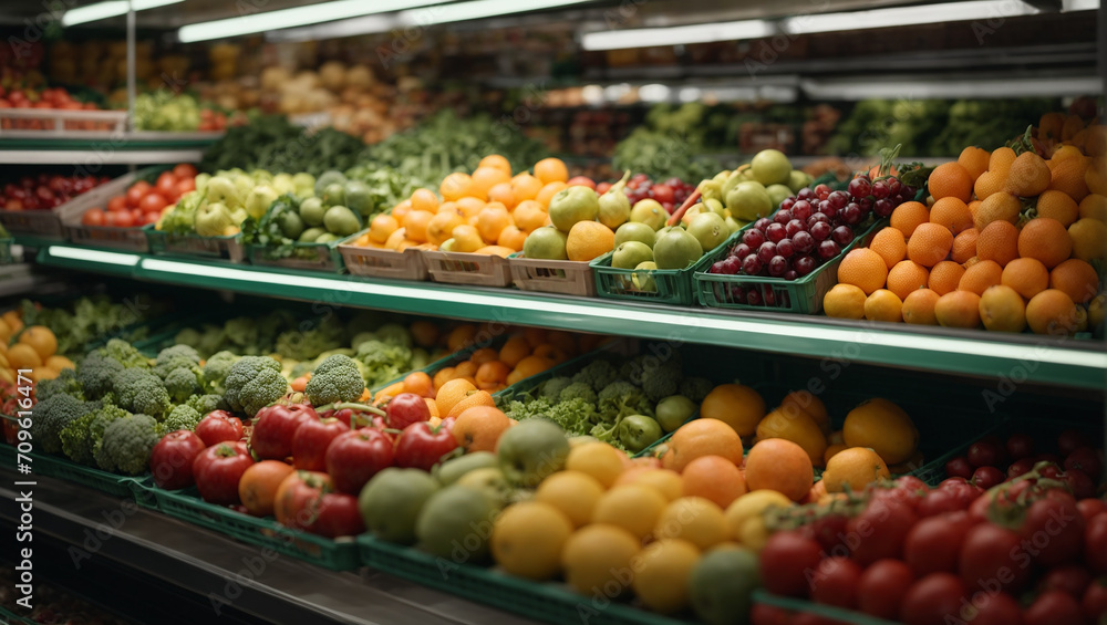 fruits and vegetables at the market fruits and vegetables at the market