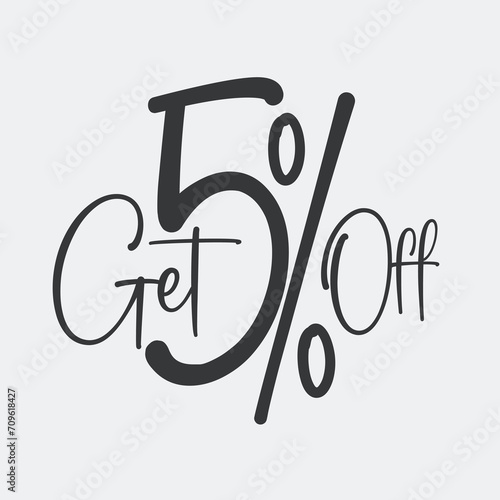 Get 5% off vector typography
