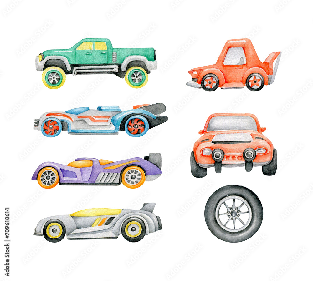 set of cars set of cars