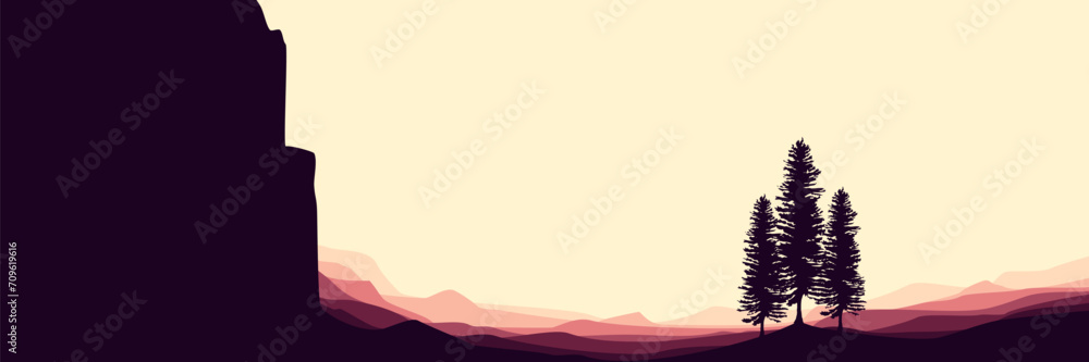 mountain landscape vector illustration for wallpaper, background template, and backdrop design mountain landscape vector illustration for wallpaper, background template, and backdrop design