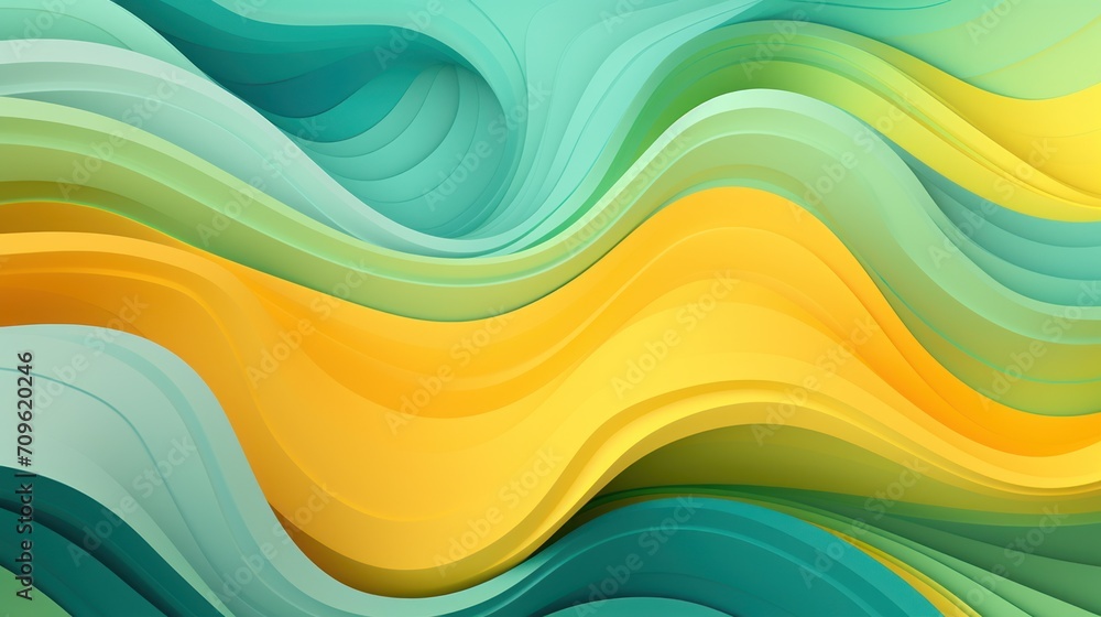 a close up of a wavy background with a yellow blue green and yellow wave on the left side of the image. a close up of a wavy background with a yellow blue green and yellow wave on the left side of the image.