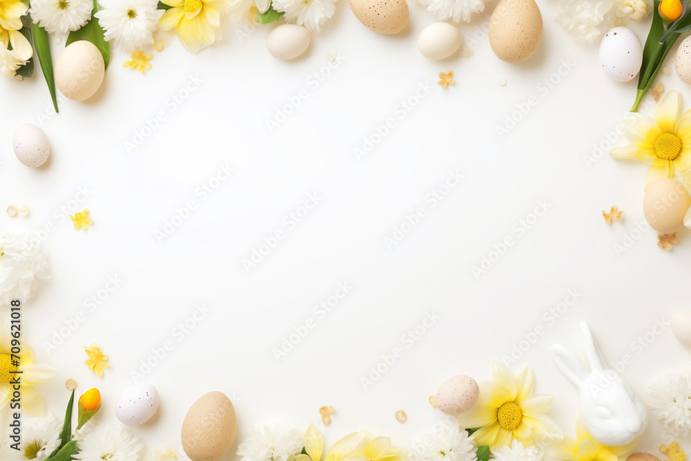 delicate flowers, dreamy style, ethereal light, eggs, easter, top view, pink delicate flowers, dreamy style, ethereal light, eggs, easter, top view, pink
