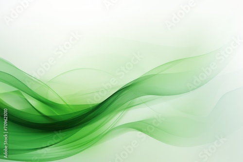  a white and green abstract background with a blurry wave of green on the left side of the image and a light green on the right side of the left side of the image.