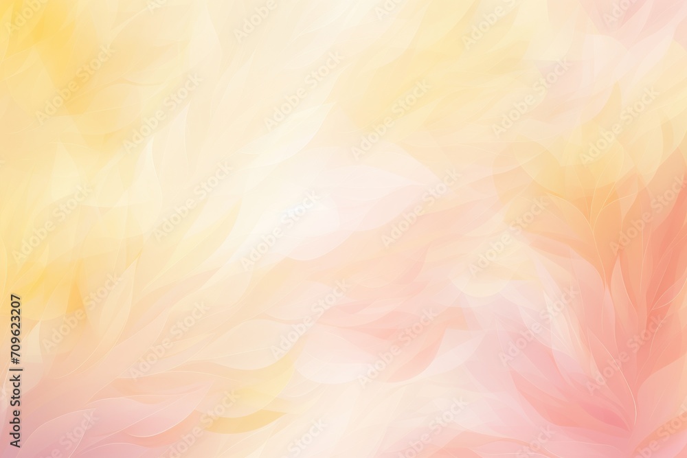  a pink and yellow abstract background with white and pink flowers on the left side of the image and yellow and pink flowers on the right side of the right side of the image.