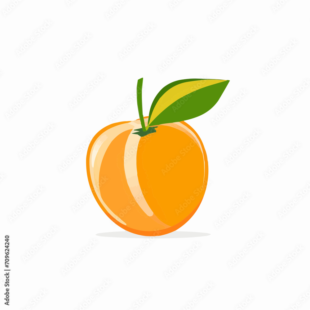 orange with leaves orange with leaves