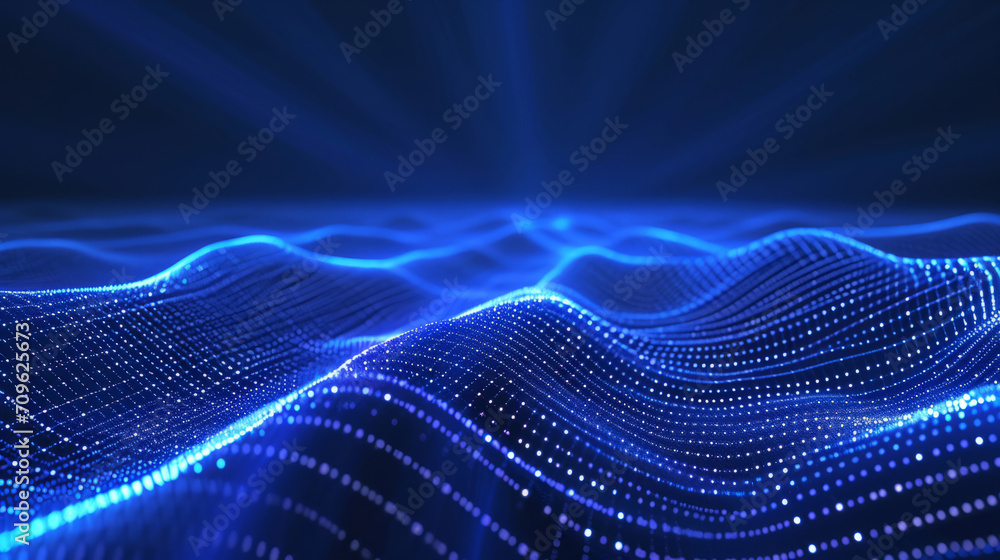 Abstract, digital and background waves. Wallpaper, futuristic and particles for digital, design and illustrative art with creativity, information technology in mesmerizing style, vibrant colour Abstract, digital and background waves. Wallpaper, futuristic and particles for digital, design and illustrative art with creativity, information technology in mesmerizing style, vibrant colour
