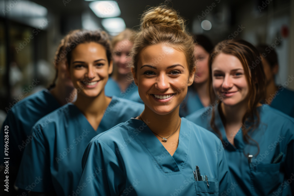 Successful medical team in a hospital, saving lives and providing quality healthcare, Generative AI Successful medical team in a hospital, saving lives and providing quality healthcare, Generative AI