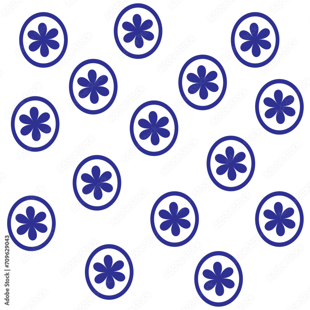 blue flowers in a blue circle pattern on a white background blue flowers in a blue circle pattern on a white background