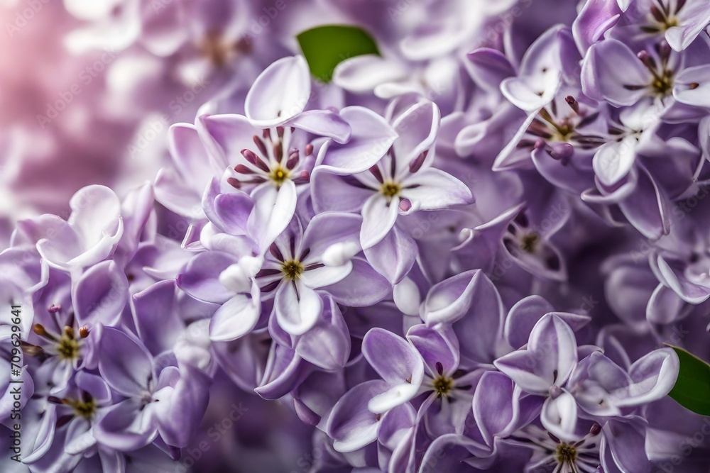 Lilac flowers in bloom close up Lilac flowers in bloom close up