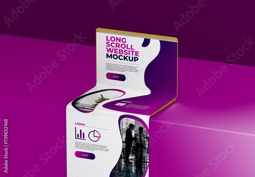 Laptop Longscroll Mockup