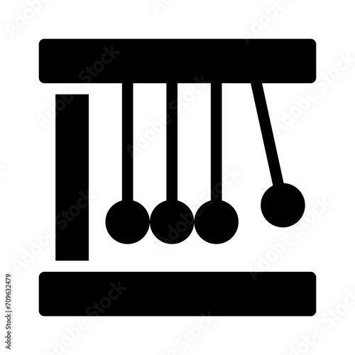 newtons cradle glyph icon
